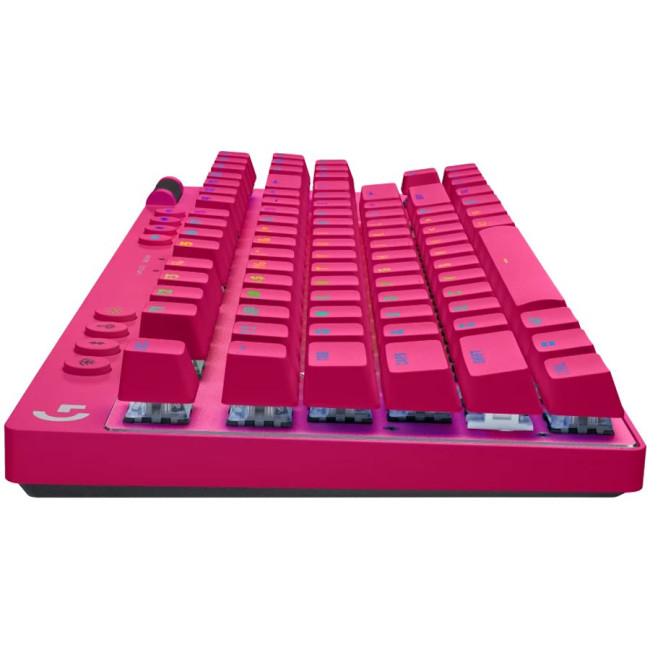 LOGITECH G PRO X TKL LIGHTSPEED Mechanical Gaming Keyboard - MAGENTA - US INT'l - TACTILE