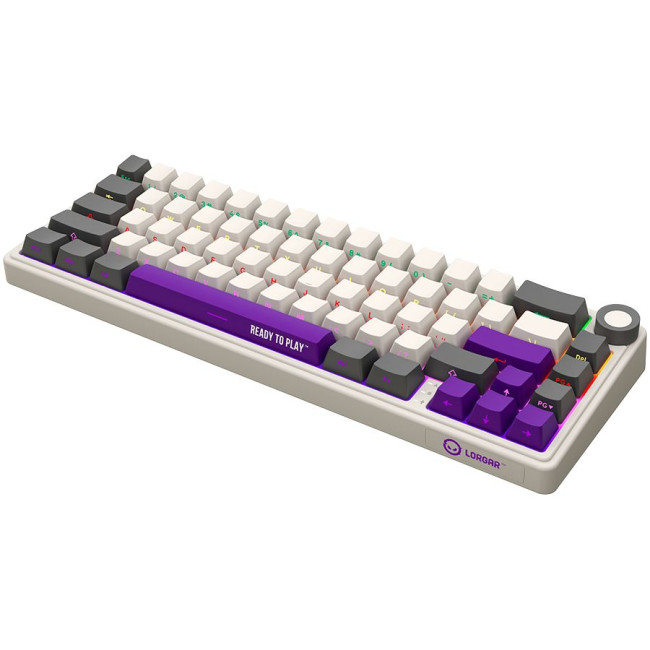 LORGAR KBP70MW, Wireless 65% Mechanical Gaming Keyboard Pro, Beige, EN layout