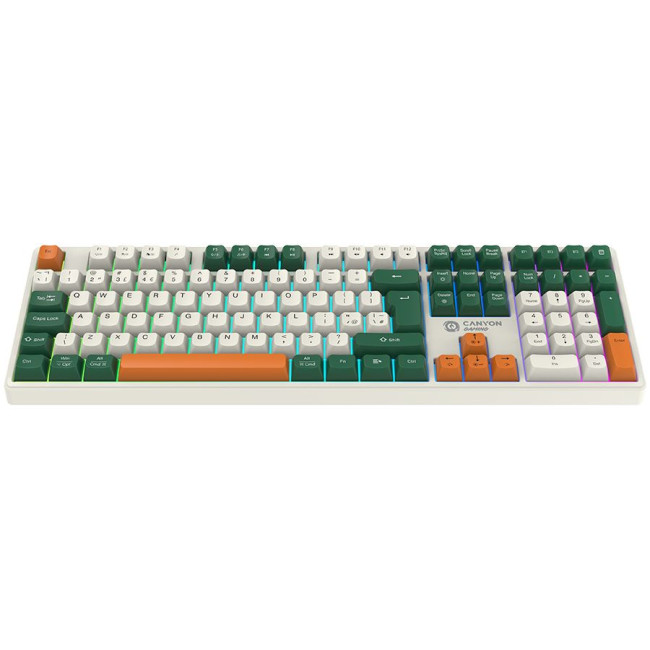 CANYON keyboard Shadder GKW-11 Mech RGB UK/US Wireless White