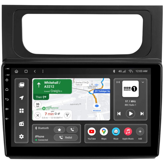 Installation kit for installing GAZER multimedia head units in cars - model 1TF-F010