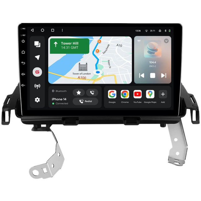 Installation kit for installing GAZER multimedia head units in cars - model HS-F009