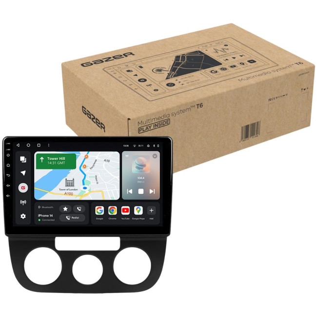 Installation kit for installing GAZER multimedia head units in cars - model 1K-F810