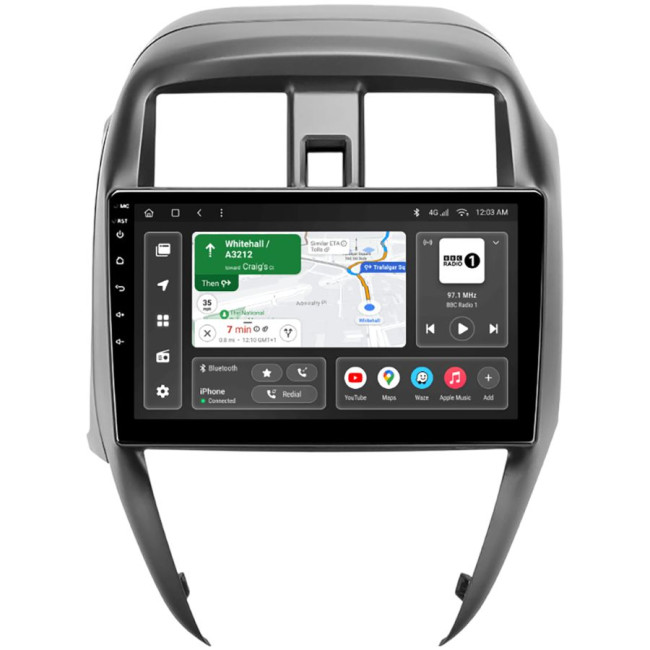 Installation kit for installing GAZER multimedia head units in cars - model C17-F009