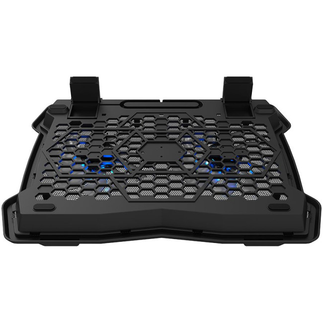 CANYON NS03, Cooling stand dual-fan with 2x2.0 USB hub, support up to 10”-15.6” laptop, ABS plastic and iron, Fans dimension:125*125*15mm(2pcs), DC 5V, fan speed: 800-1000RPM, size:340*265*30mm, 435g