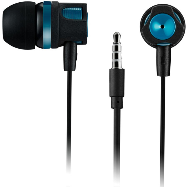 Головні дротові навушники-вкладиші з вбудованим мікрофоном CANYON EP-3 Stereo earphones with microphone  Green  cable length 1.2m  21.5*12mm  0.011kg