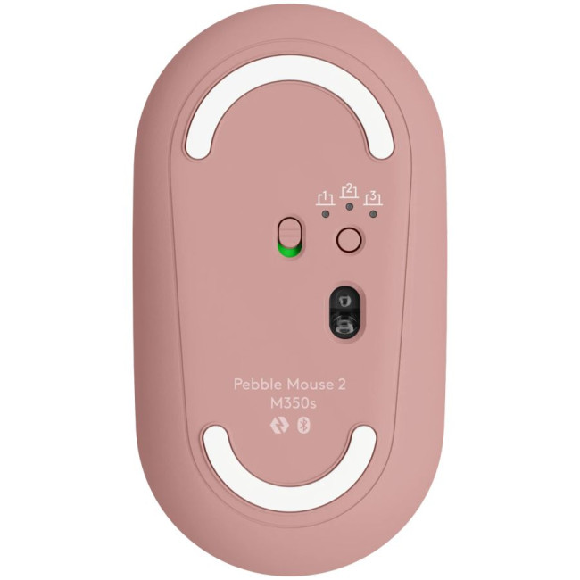 LOGITECH Pebble Mouse 2 M350s - TONAL ROSE - BT - EMEA-808 - DONGLELESS
