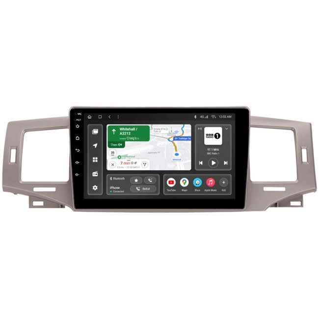 Installation kit for installing GAZER multimedia head units in cars - model E120F-F009