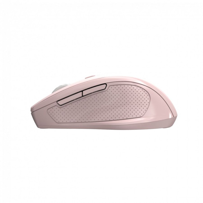 Canyon 6 buttons wireless 2.4Ghz mouse, MX8650A Sensor, DPI up to 1600,Injection case, 3 M life times left and right switches, 2xAAA battery, ABS material. Size: 105x71x40mm, Weight: 59g, Pink