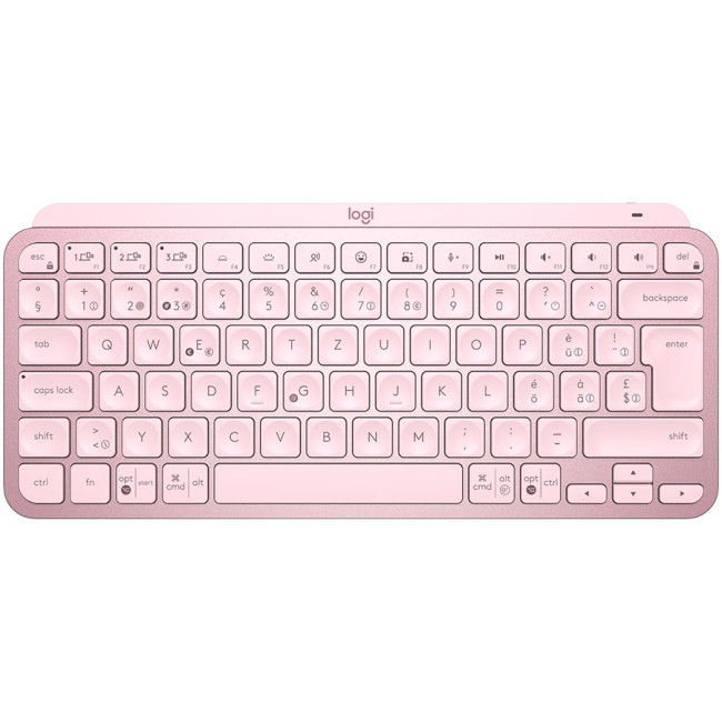 LOGITECH MX Keys Mini Minimalist Wireless Illuminated Keyboard - ROSE - US INT'L - 2.4GHZ/BT - INTNL