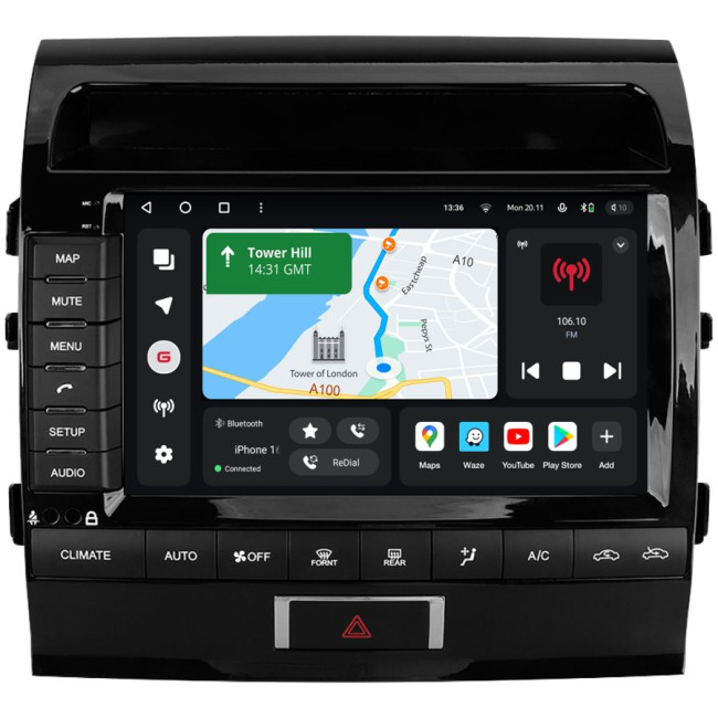 Installation kit for installing GAZER multimedia head units in cars - model J200-F010
