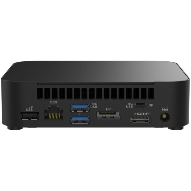 ASUS NUC 14 Essential/RNUC14MNK1500002/N150 Processor/1xDDR5-4800 SO-DIMM/5xUSB Type-A/2xUSB Type-C/3.5mm jack/ M.2 22x80 NVMe and SATA SSD/2,5Gbe LAN/1xHDMI/ 1x DP/no Storage/no RAM/WiFI6E AX211/no OS/EU Cord/Slim Kit(L6)/EAN:4711387783078