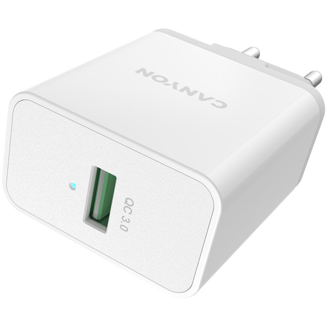 CANYON charger H-24 QC 3.0 24W USB-A White