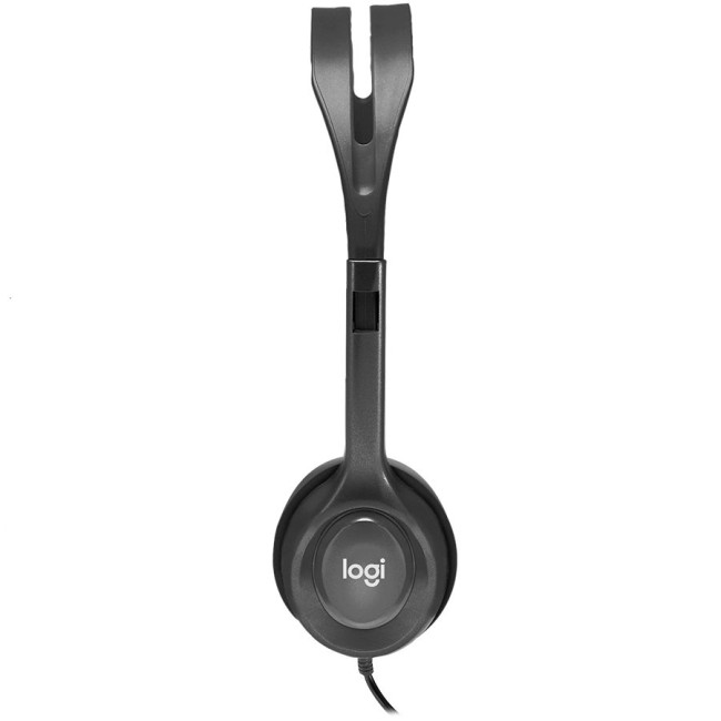 LOGITECH H111 Corded Stereo Headset - BLACK - 3.5 MM