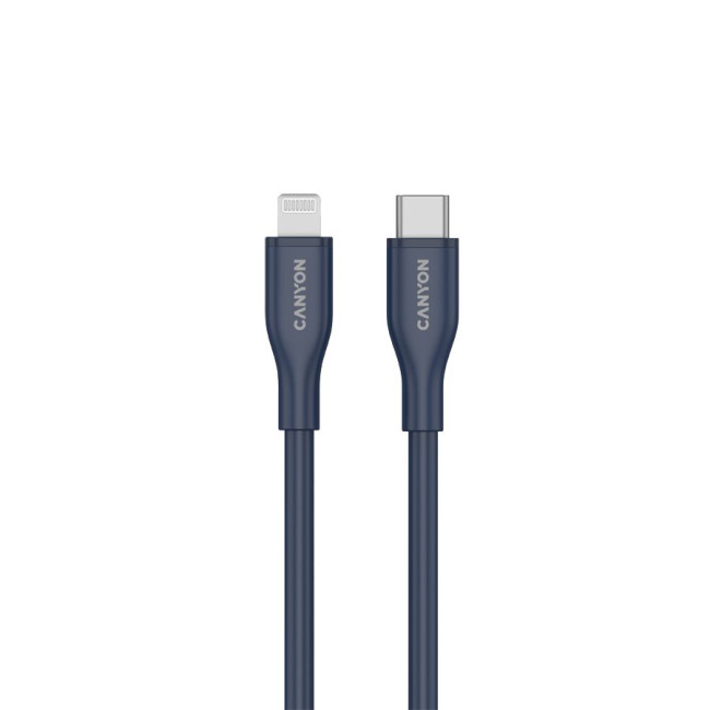 CANYON cable CLNM60 C-L 60W MFI 1m Silicon Blue
