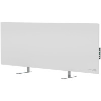 AENO Premium Eco Smart Heater, 700W, Tempered glass, Infrared+convection heating type, Led display Plug type: Europe (E/F type), WHITE