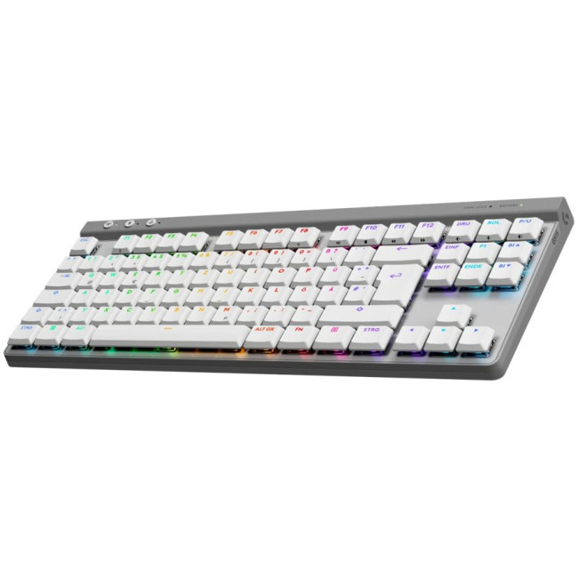 LOGITECH G515 LIGHTSPEED TKL Gaming Keyboard - WHITE - US INT'L - 2.4GHZ/BT - EMEA28i-935 - TACTILE