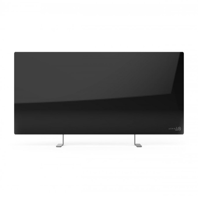 AENO Premium Eco Smart Heater, 700W, Tempered glass, Infrared+convection heating type, Plug type: Europe (E/F type), BLACK