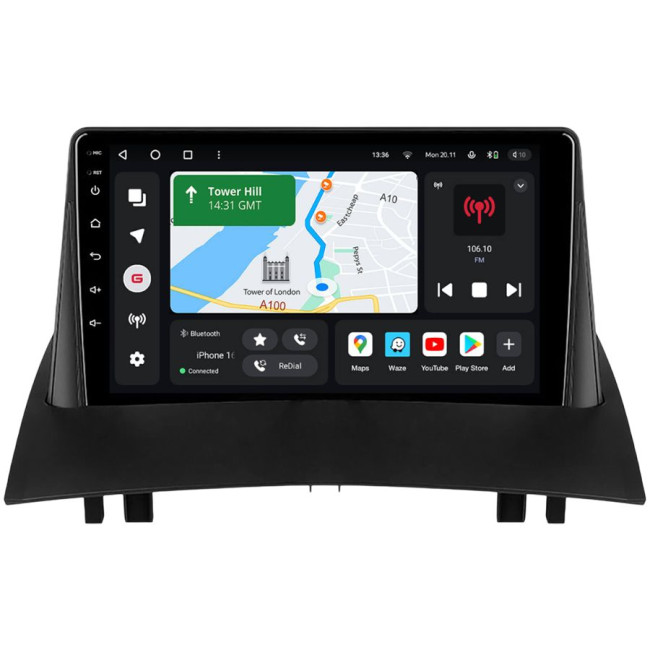 Installation kit for installing GAZER multimedia head units in cars - model BMO-F009