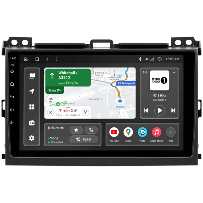 Installation kit for installing GAZER multimedia head units in cars - model E160/H-F010