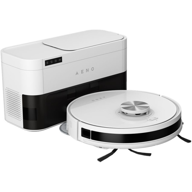 Robot Cleaner w/Dust Collector, white, 2in1 and dust tank, 4000pa, 3200mAh battery