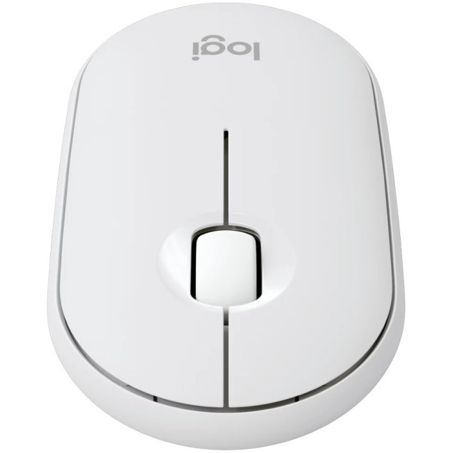 LOGITECH Pebble Mouse 2 M350s - TONAL WHITE - BT - EMEA-808 - DONGLELESS
