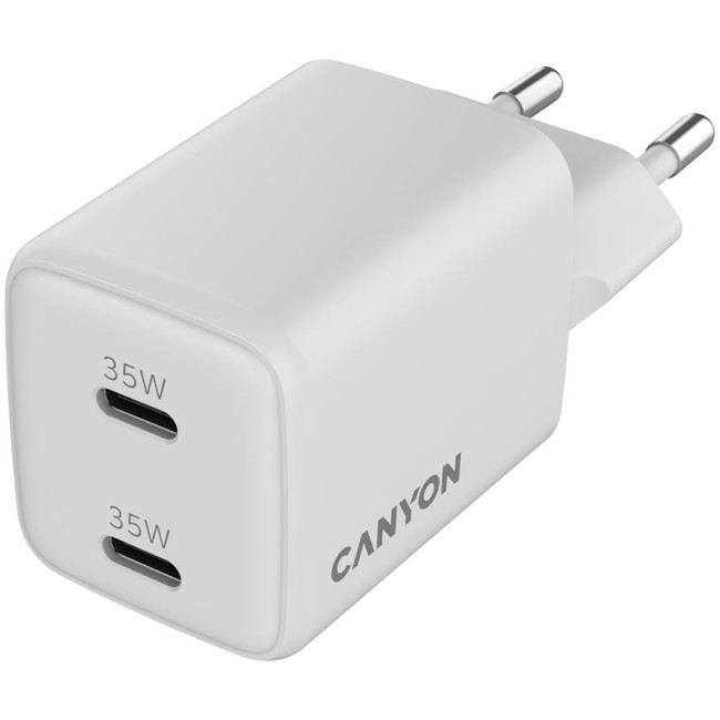 CANYON charger CU35CC GaN 35W 2xPD EU White