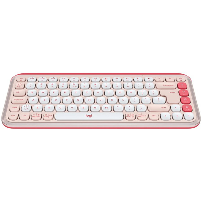 LOGITECH POP ICON KEYS - ROSE - US INT'L - BT - N/A - INTNL-973