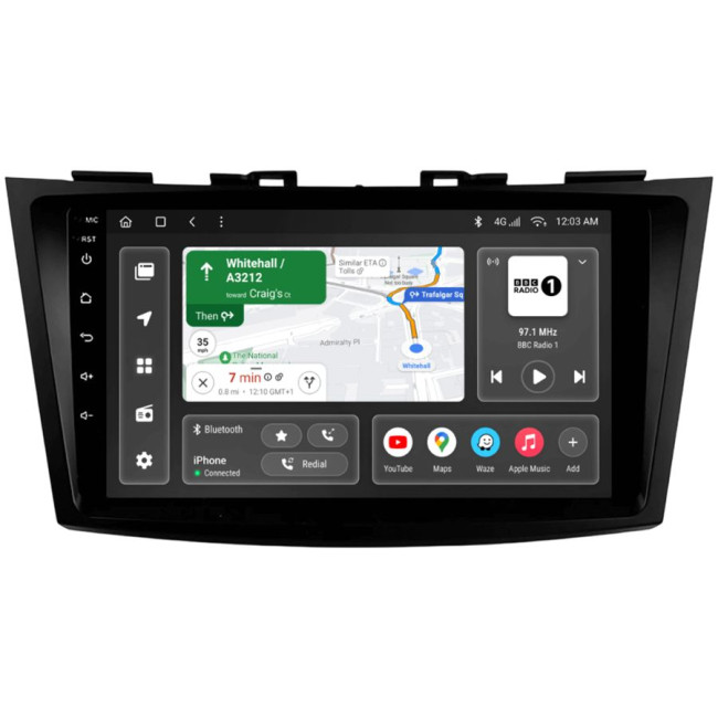 Installation kit for installing GAZER multimedia head units in cars - model AZG-F009