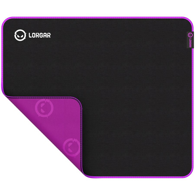 Lorgar Main 315, Gaming mouse pad, High-speed surface, Purple anti-slip rubber base, size: 500mm x 420mm x 3mm, weight 0.39kg