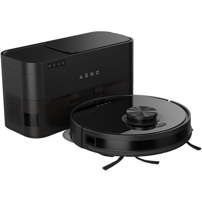 Robot Cleaner w/Dust Collector, black, 2in1 and dust tank, 4000pa, 3200mAh battery