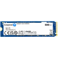 Kingston 500GB NV3 SSD M.2 2280 PCIe 4.0 NVMe, Read: 5,000/ Write: 3,000MB/s