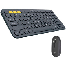 LOGITECH Pebble 2 Combo - TONAL GRAPHITE - US INT'L - 2.4GHZ/BT - INTNL-973 - UNIVERSAL
