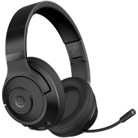 LORGAR Noah 500, Wireless Gaming headset with microphone, JL7006, BT 5.3, battery life up to 58 h (1000mAh), USB (C) charging cable (0.8m), 3.5 mm AUX cable (1.5m), size: 195*185*80mm, 0.24kg, black
