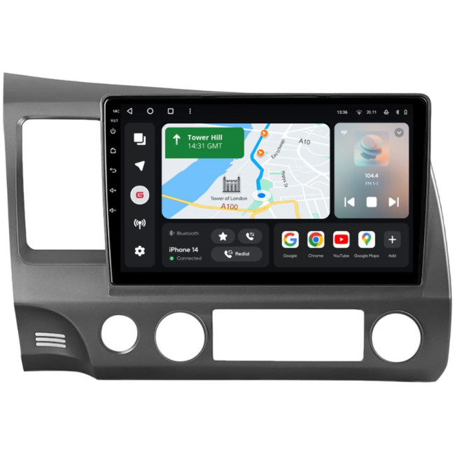Installation kit for installing GAZER multimedia head units in cars - model FD-F009