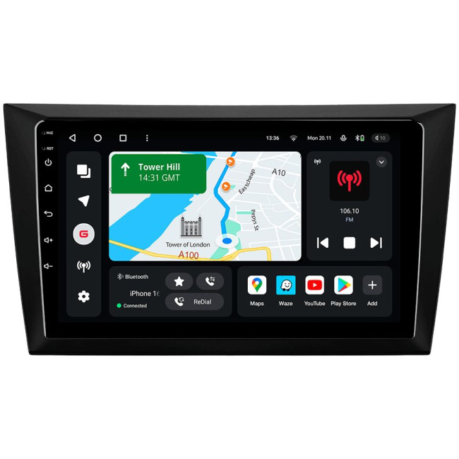 Installation kit for installing GAZER multimedia head units in cars - model 5K-F009
