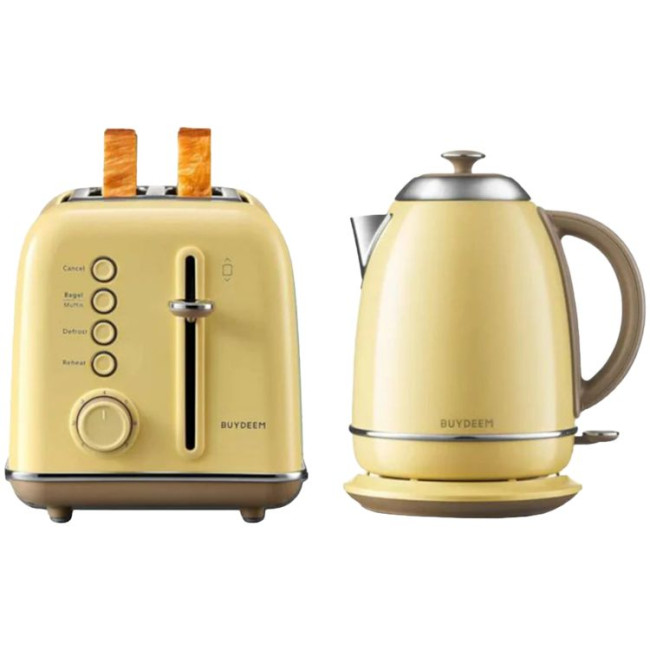 BUYDEEM 2 Slice Toaster, model DT620E, color Mellow Yellow, EU