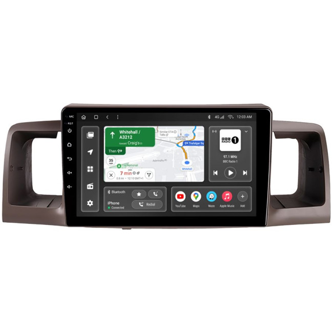 Installation kit for installing GAZER multimedia head units in cars - model E120-F009