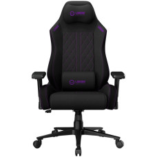 LORGAR CHA41, Ergonomic Gaming Chair Advanced, premium anti-stain fabric, Black/purple