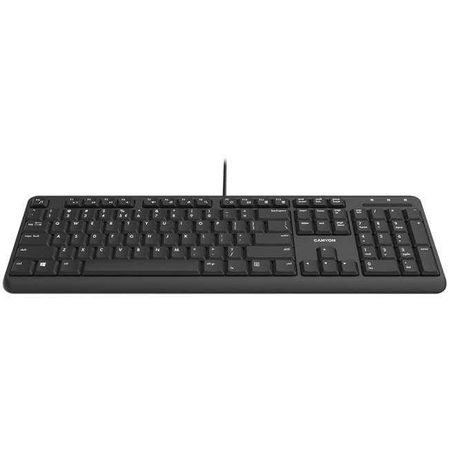 CANYON keyboard HKB-20 EN Velvet Wired  Black