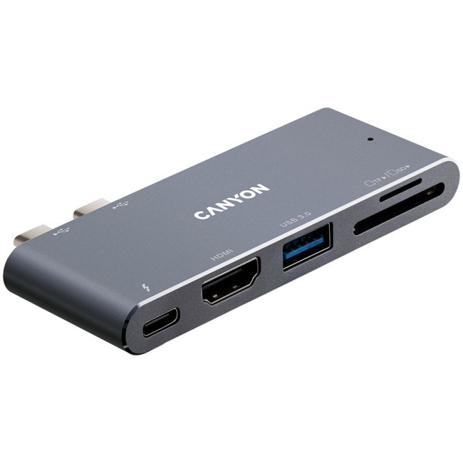 CANYON hub DS-5 5in1 Thunderbolt 3 4k Space Grey