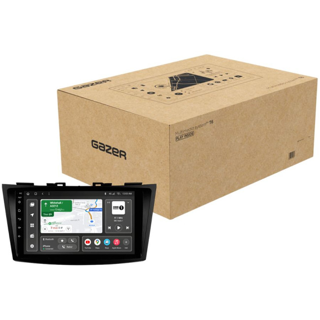 Installation kit for installing GAZER multimedia head units in cars - model AZG-F009