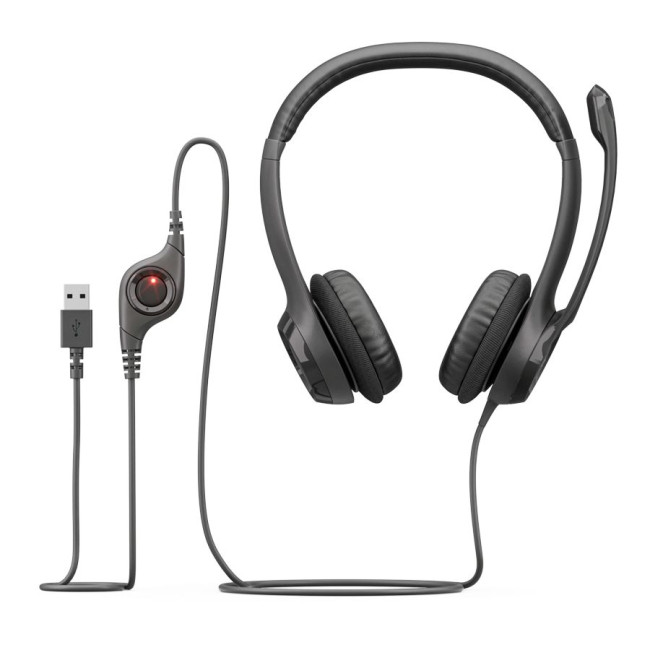 LOGITECH H390 USB-C Computer Headset-MIDNIGHT BLACK-USB-N/A-EMEA28i-935-USB-C