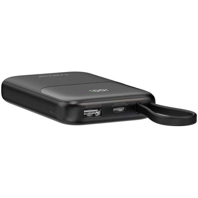 CANYON power bank OnPower 101 built-in cable 10000 mAh PD22.5W Black