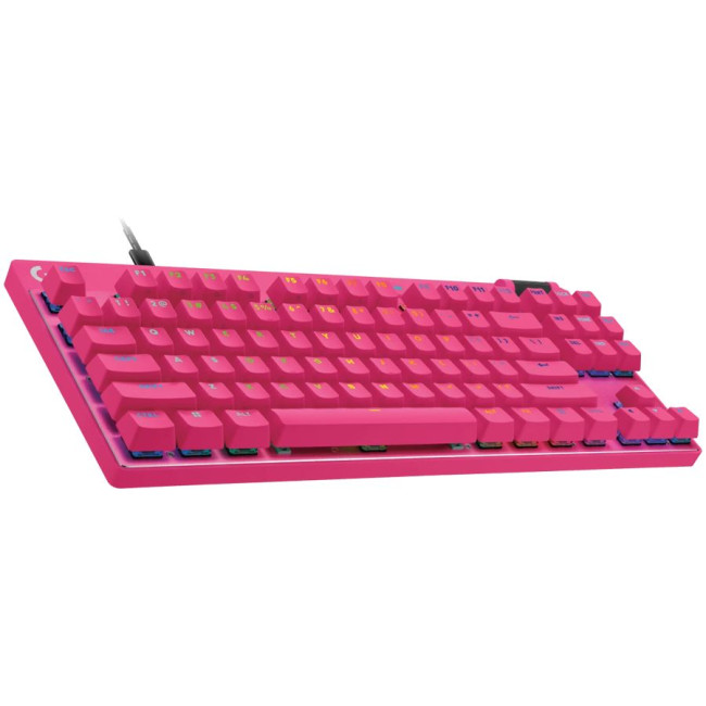 LOGITECH G PRO X TKL RAPID Gaming Keyboard - MAGENTA - US INT'L - USB - N/A - EMEA28i-935 - LINEAR