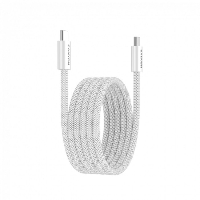 CANYON cable OnWire 60MG C-C 60W Magnet Braided 1m White
