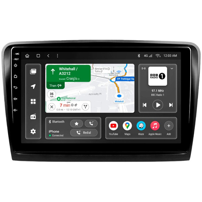Installation kit for installing GAZER multimedia head units in cars - model B6-F010