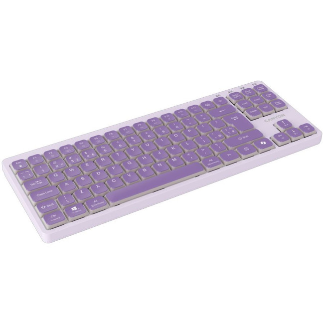 CANYON Keyboard OnType 10 Low Profile EN Wired Violet