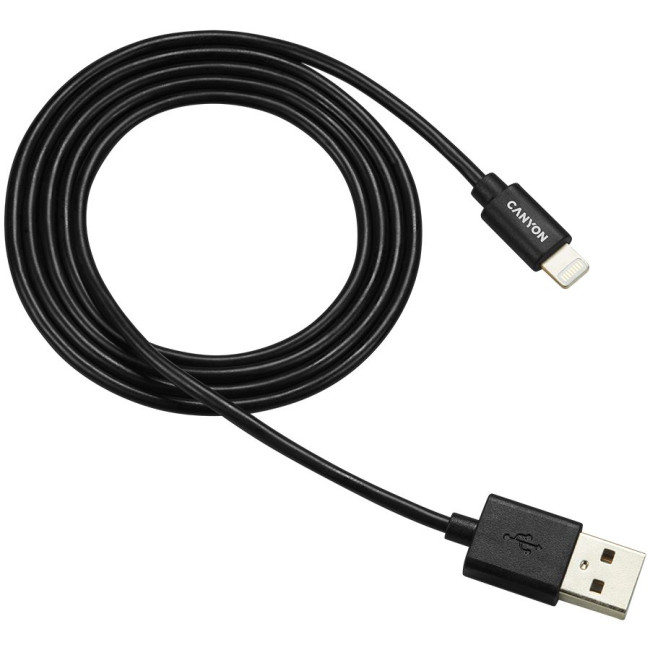 CANYON cable MFI-1 Lightning 12W 1m Black