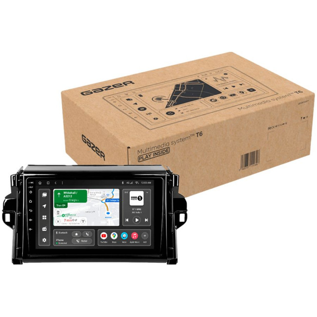 Installation kit for installing GAZER multimedia head units in cars - model AN150-F009