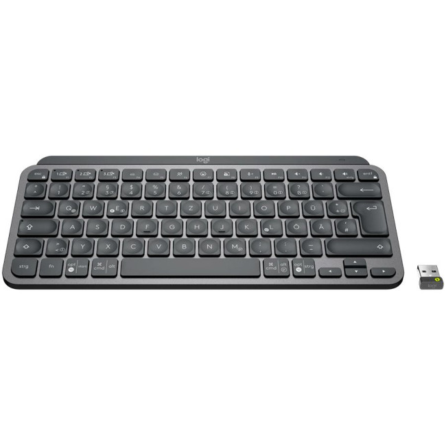 LOGITECH MX Keys Mini Minimalist Wireless Illuminated Keyboard - GRAPHITE - US INT'L - 2.4GHZ/BT - INTNL